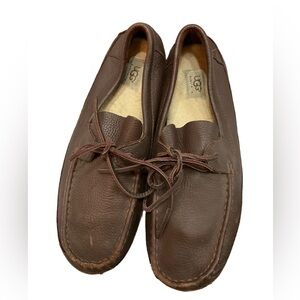 UGG MEN'S MARLOWE ANKLE-HIGH LEATHER SLIPPER size 11